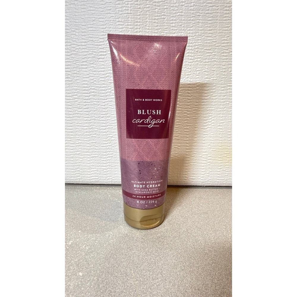 RARE Bath & Body Works Blush‎ Cardigan Body Cream Ultimate Hydration 8oz
